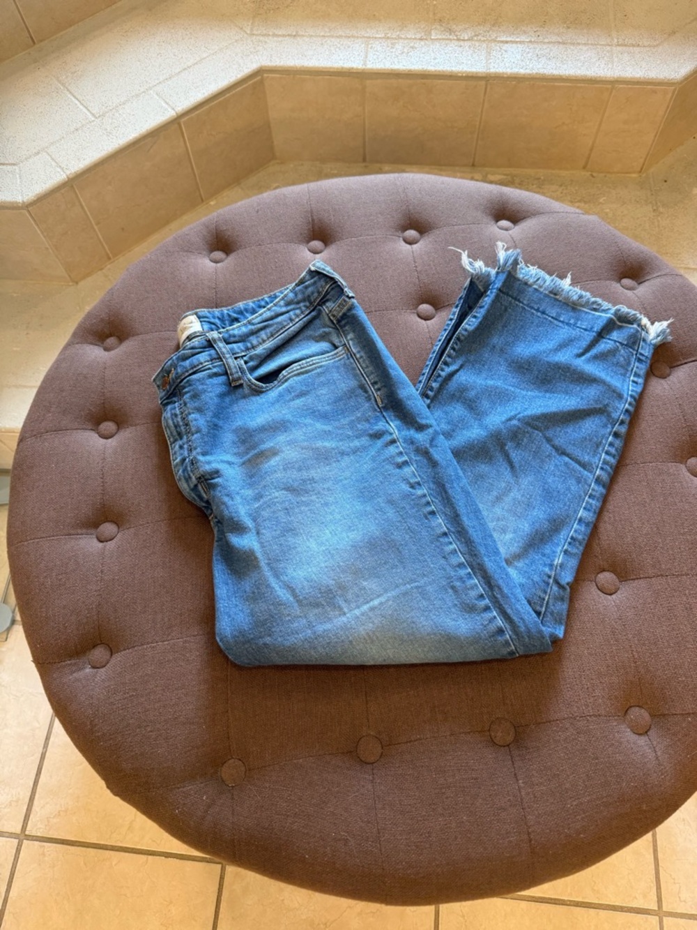 Universal Thread Blue Denim Ankle Bootcut Jeans